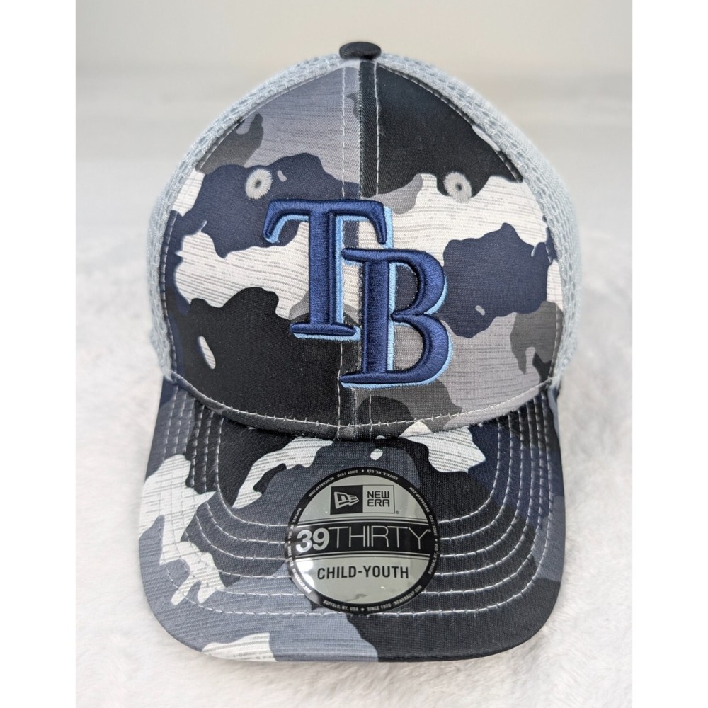 Tampa Bay Rays New Era 39Thirty Stretch Fit Youth Hat NWT